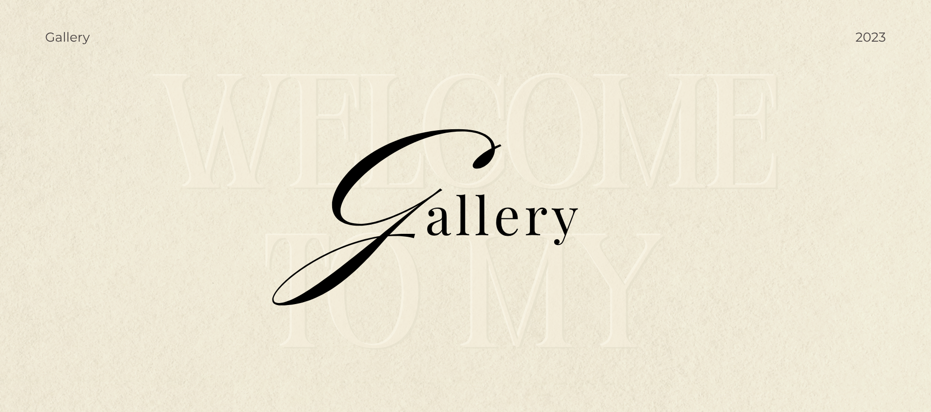 Artwork Gallery trên nền giấy ngà với năm 2023
